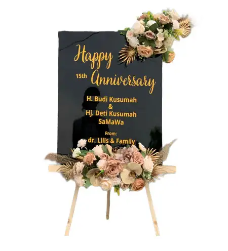 Papan Bunga Akrilik Gandekan