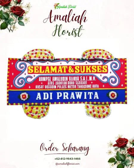 Papan Bunga Ucapan Selamat Gandekan